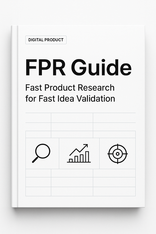 FPR - Fast Product Research for Fast Idea Validation